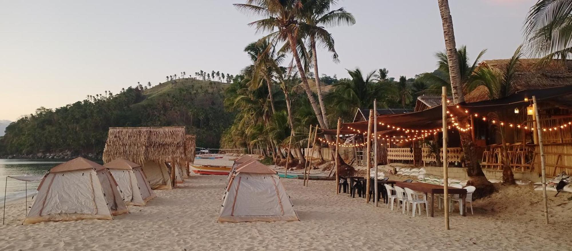 Amwani Sunset Colours Camping Site San Vicente (Palawan) Exterior foto